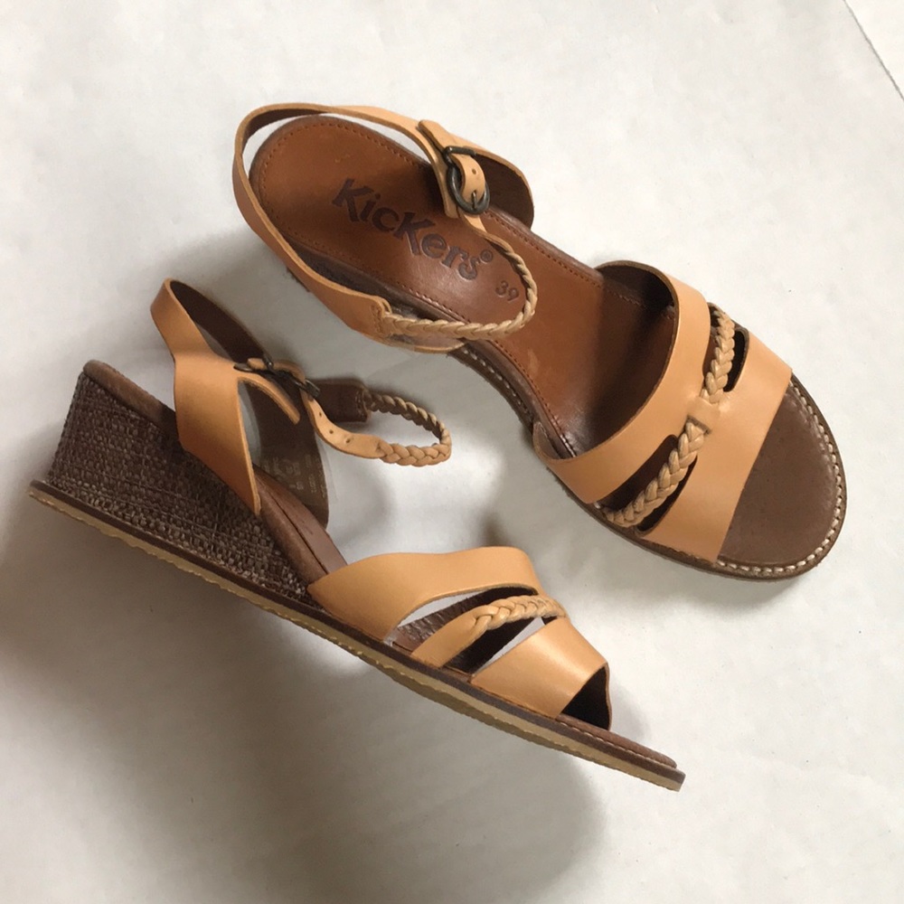 Kickers wedge open toe sandals - Picture 2 of 7